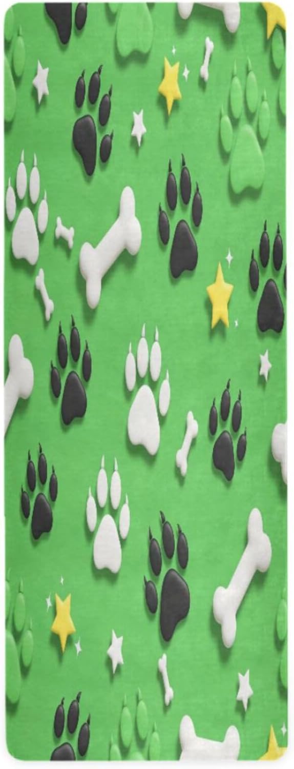 Pet Paw Print Foldable Moisture-Proof Mat – Portable Picnic Blanket, Yoga Exercise Mat, Camping Sleeping Pad, Waterproof Pet Mat